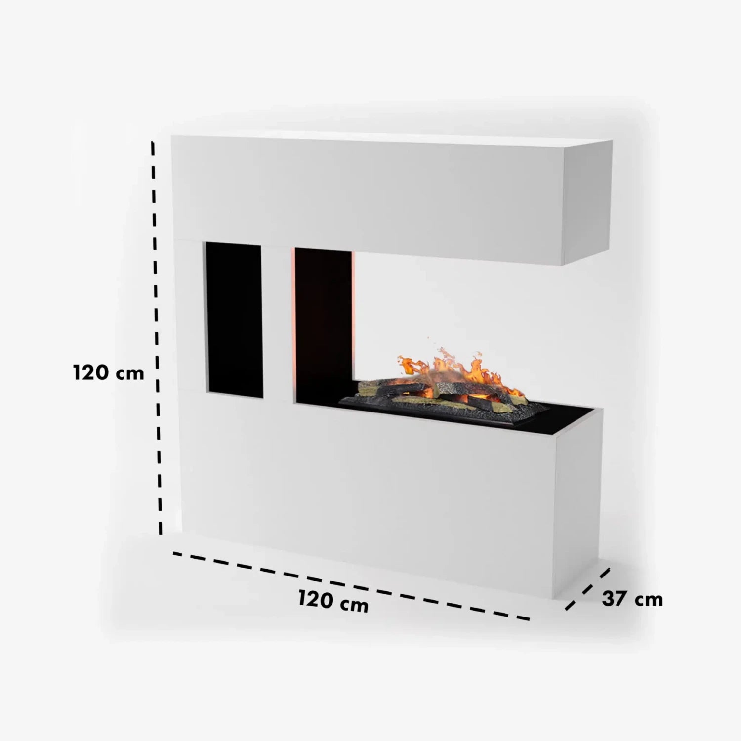 Schiller Pocket Weiß - OMC 600 | Freistehender Wasserdampf Kamin