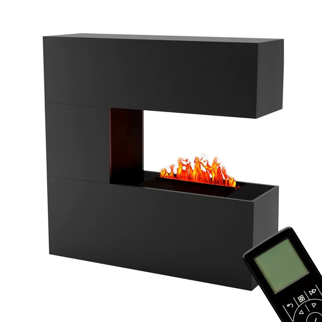 Schiller Sort - OMC 600 | Fritstående Vanddamp Pejs