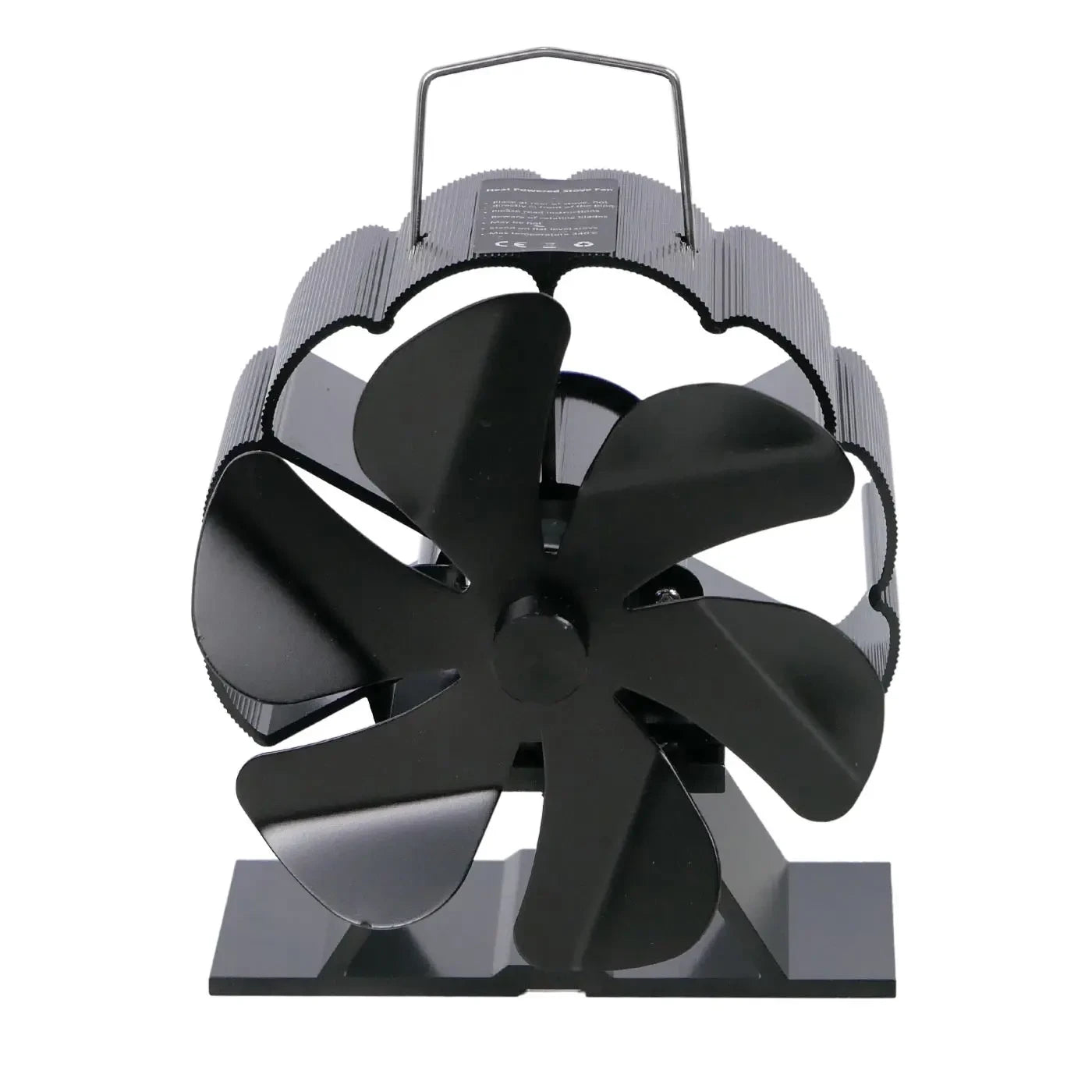 Schwarfan-betriebener Ofenventilator – 6 Blätter | Stahl
