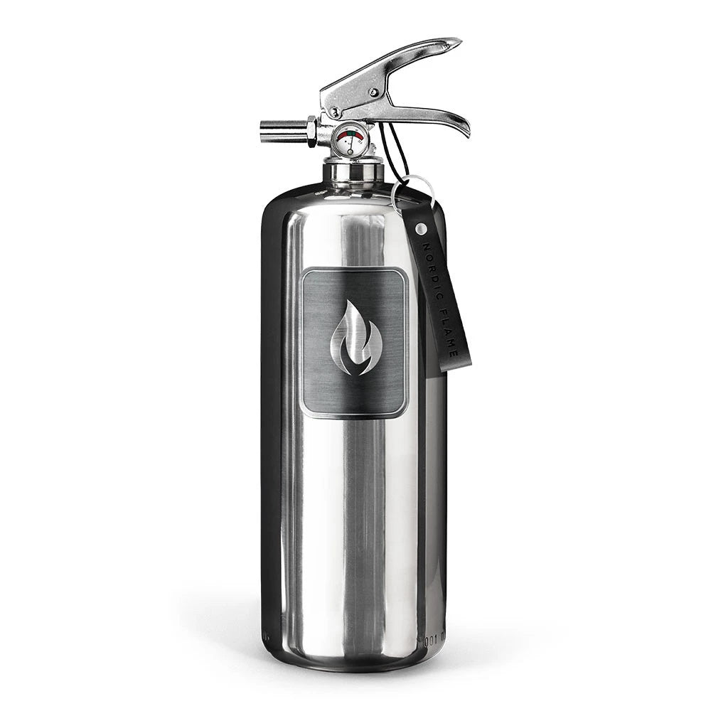 Stahl Brandslukker 2 kg - Poleret Stahl