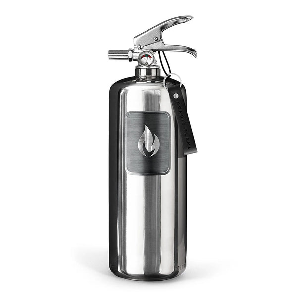 Steel Fire Extinguisher 2 kg - Polished Steel