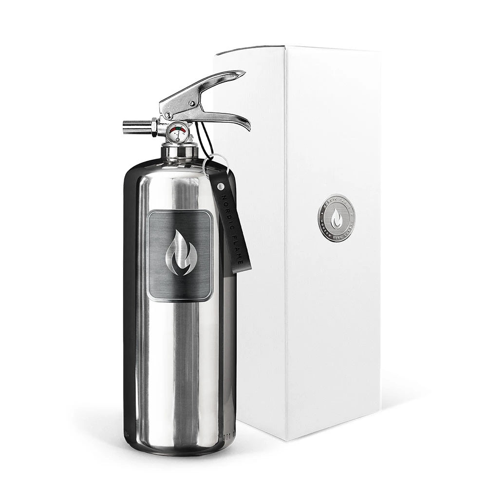 Stahl Brandslukker 2 kg - Poleret Stahl