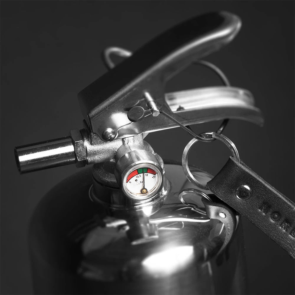Stahl Brandslukker 2 kg - Poleret Stahl