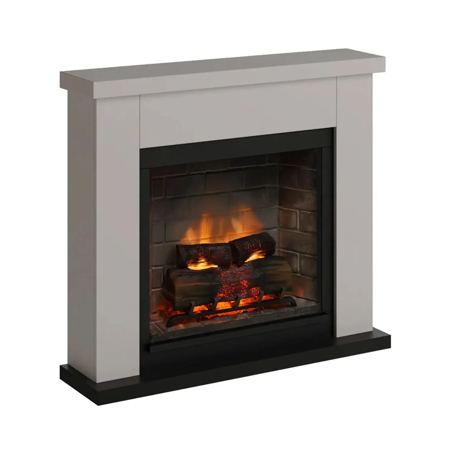 Frode Electric Fireplace - Beige