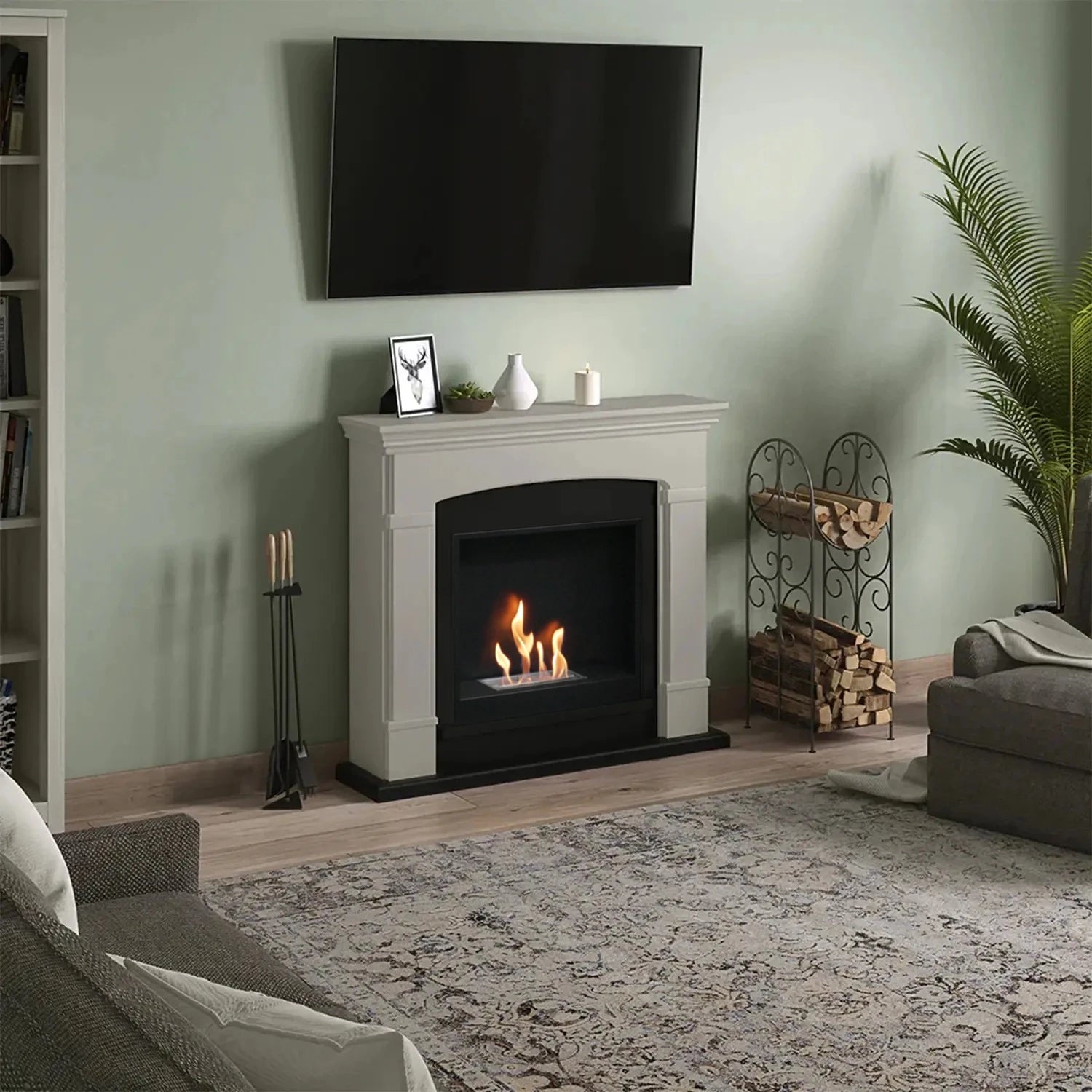 Helmi Beige Bioethanol-Kamin