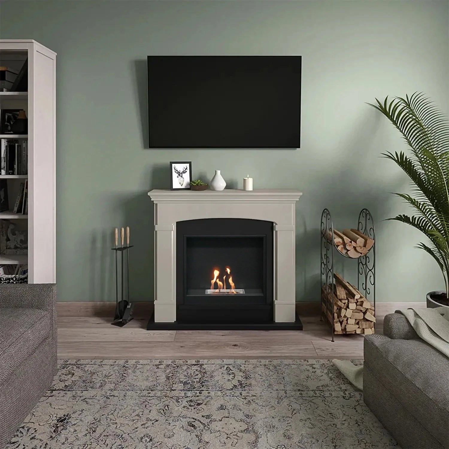 Helmi Beige Bioethanol-Kamin
