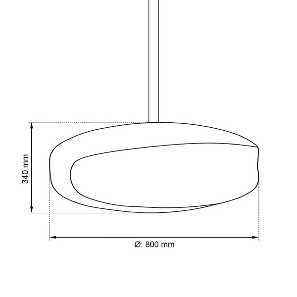 UFO-80 Mega Oxid - Lofthængt Bioethanol-Kamin
