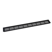 Lüftungsgitter Schwarz – 100 x 11 cm – 420 cm²