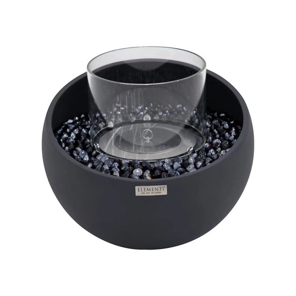 FIRENZE Bioethanol Schale S – Schiefer Schwarz