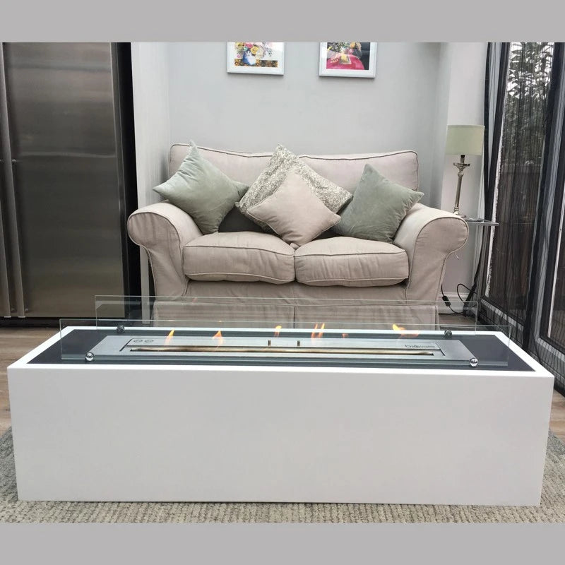 Freestanding Bio Fireplace - White