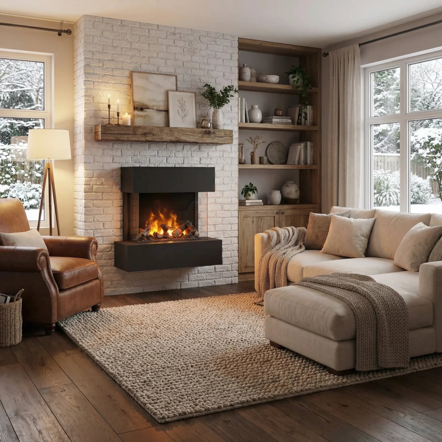 Hölderlin Black - OMC 600 | Wall-mounted Water Vapour Fireplace