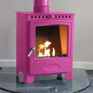 Hamlet Solution 5 Flamingo Pink – Freistehender Bioethanol-Kamin